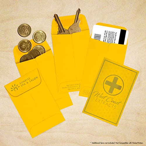 LUXPaper #1 Coin Envelopes | 2 1/4" x 3 1/2" | Sunflower Yellow | 80lb. Text | 500 Qty