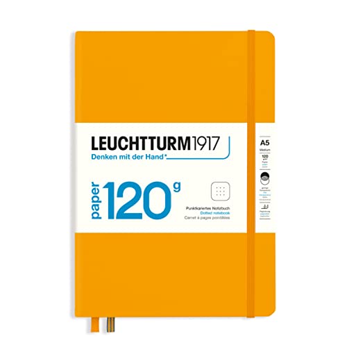 LEUCHTTURM1917 - 120G Special Edition - Medium A5 Dotted Hardcover Notebook (Rising Sun) - 203 Numbered Pages with 120gsm Paper