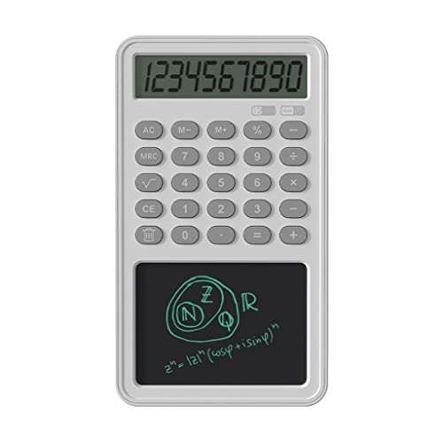 DUYHBAWRS Calculator Multifunctional Calculator Business Office Portable LCD Handwriting Tablet Calculator 12 Digit Display Financial Calculator(E)