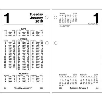AAGS17050 - At-a-Glance Financial Desk Calendar Refill