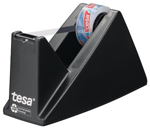 Tesa Tesafilm 57327-00003-00 Table Tape Dispenser up to 33 m: 19 mm Filled Black