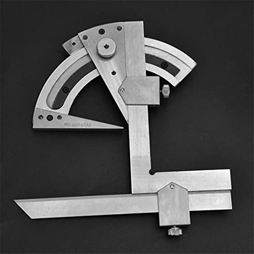 TEOYETTSF Carbon Steel Universal Bevel Protractor 0-320 Degree Accuracy Angle Measuring Ruler Tools Accuracy of 0.02