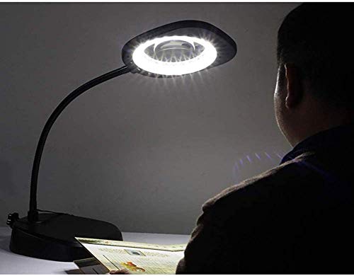Magnifier Portable Ideal Magnifier Led Free Magnifying Glass Hands Free with Light Stand Reading Magnifier Magnifying Glass for Reading Efficency Keep It in Mind