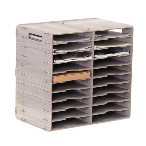 Countertop Literature Sorter, Mail Center Paper Storage Cabinet