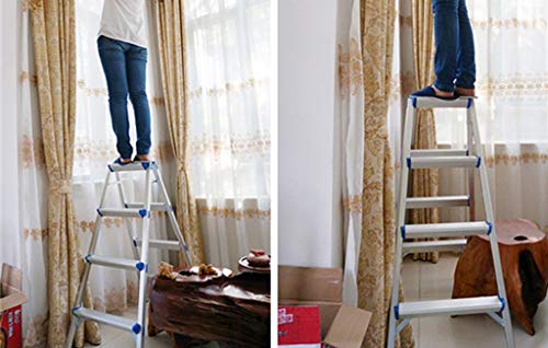 FLYIFE Step Stool Two Step Ladder Stool, Three Four Steps Outdoor Metal Ladder, Office Factory Double Side Ladder Super Light Stepladders Household Ladder/43 X 46 X 50Cm