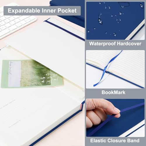 Comix 3 Pack B5 Lined Journal Notebooks, 208 Pages, 6.9 x 9.8 Inches