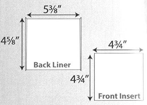 Print-Ready CD Liner & Insert, 2 Parts (5-3/8" x 4-5/8", 4-3/4" x 4-3/4"), Die-Cut on 8-1/2" x 11" White 65lb Cover Paper (Assembly Required) - 250 Sheets (250 Liners & Inserts)