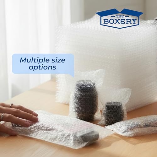 The Boxery 9x12" Clear Self-Sealing Bubble Out Bag Pouches, 250 Pack