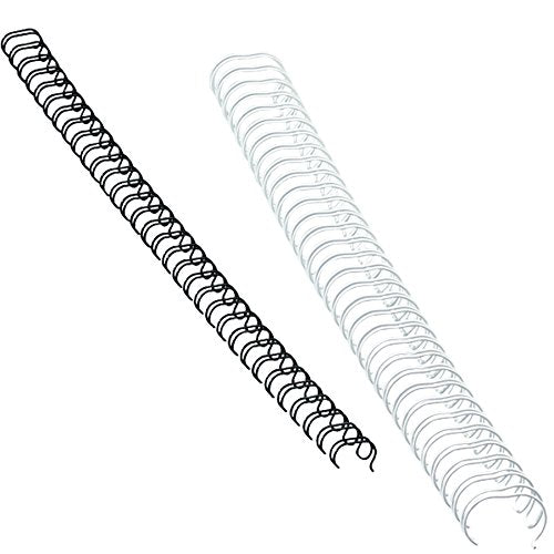 Fellowes 8mm Wire Binding Combs, 100 Pack - Black