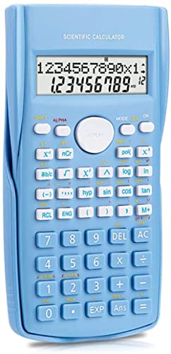 Small Calculator, 2-Line Desk Advance Scientific Engineering Calculators(Blue)