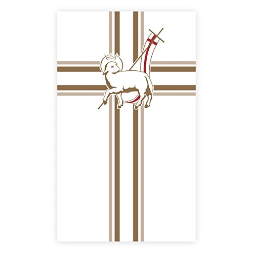Celebration Banners All Seasons Series Satin Polyester Church Banner for Good Friday/Lent/Easter - Lamb of God