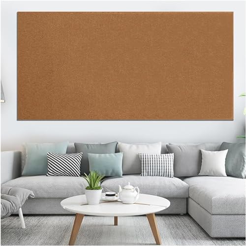 UBNMIUBV Cork Board Self-Adhesive Cork Board Roll, Message Board Suitable, DIY Crafts for Bulletin Board Door Sign Floor Wall Decoration for Office & Home Decor,Brown-1.22x4.10m