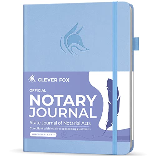 Clever Fox Notary Journal Log Book, Professional Supplies, Lavender