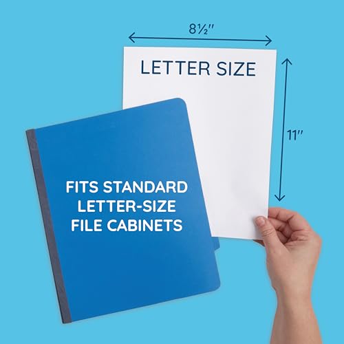 Blue Summit Supplies 10 Blue Classification Folders, 3 Divider, Letter