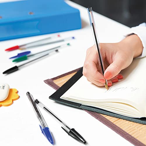BIC Cristal Xtra Smooth Black Ballpoint Pens, Medium Point, 500-Count