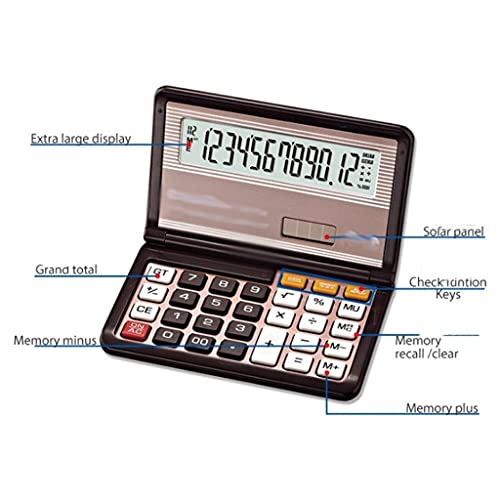 Scientifice Caculator Folding Desktop Battery & Solar Calculator for School Convenient to Carry Caculators(D)