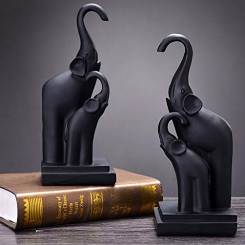 Book Ends Bookends for Heavy Books Creative Desk Stands Bookend Holder Home Decoration Office School Supplies Gift Student Bookends Books Support (Color : Black)