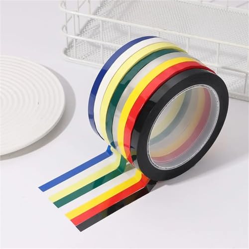 Whiteboard Tape 20Roll 3/5/8mm Length 66M Desktop Positioning Tape Marking Whiteboard Color Discrimination Drawing Grid Line(Blue,8mm)