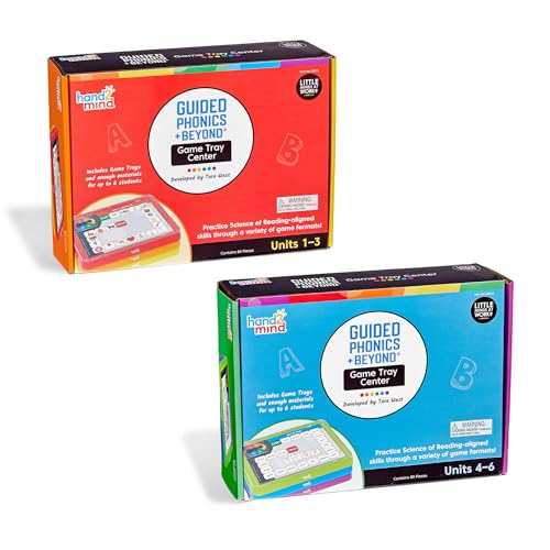 hand2mind Guided Phonics + Beyond Game Tray Center, Units 1-6