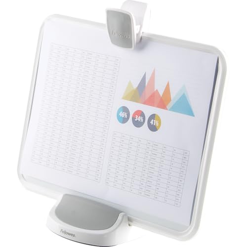 Fellowes I-Spire Series Document Lift/Holder, White/Gray (9311503)