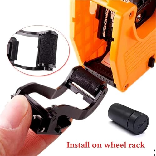 8 Digits Digital Tag Gun Handheld Label Gun + 1 Lines Labels +1 Ink 5500 Tag Marker Machine Labeler Labeller Sticker(Red)