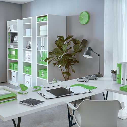 Leitz 53611054 A4 Letter Tray Two-Tone Design White/Green Duo Colour Wow Pack of 4