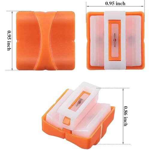 15 Pcs Paper Cutter Replacement Blade with Security Orange
