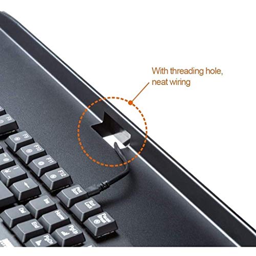 AUGUSE Keyboard Tray Drawer, Keyboard Platform Keyboard Tray Under Desk, Ergonomic Mouse & Keyboard Sliding Tray Computer Desk Extender, Steel Shelf Clip-on Drawer Stand (Size : Cream)