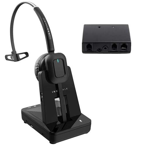 INNOTALK Wireless Headset Compatible with Avaya 9608, 9610, 9611, 9620, 9621, 9630, 9640, 9641, 9650, 9670, 9620L - Includes Remote Answering Cable (Explorer)