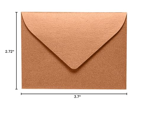 LUXPaper #17 Mini Envelopes | 2 11/16" x 3 11/16" | Copper Metallic | 80lb. Text | 1,000 Qty