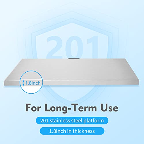 Digital Livestock Scale Large Pet Scale for Animal Weight Scale Stainless Steel Platform Electronic Postal Shipping Scale Heavy Duty Large Dog (440Lbs)