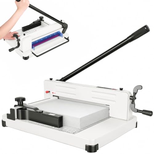 Guillotine Paper Cutter Heavy Duty, Paper Trimmer 400 Sheet Capacity