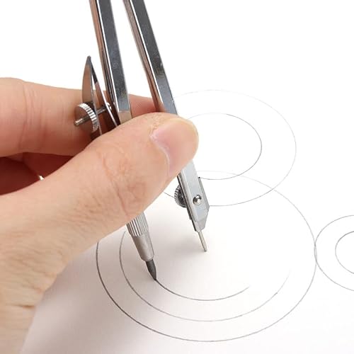 KLJUHGTR Metal Drawing Tool Math Compass Set School Supplies Stationery