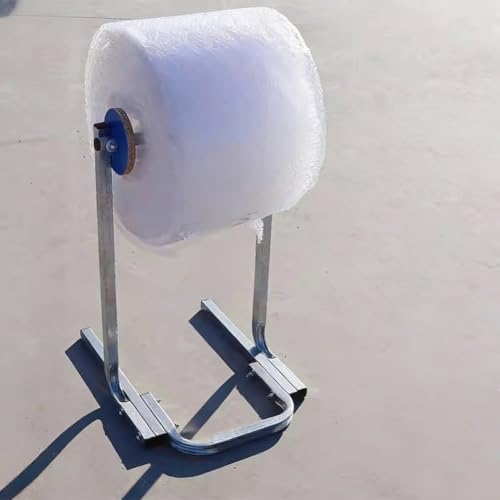 XIVUIFOI Bubbles Wrap Roll Dispenser, Different Widths are Available, Standing Wrapping Roll Bubble Cushioning Holder for Packing Moving (120cm)