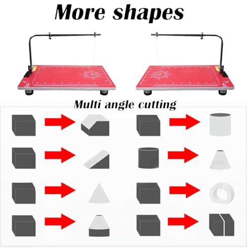 INTBUYING Hot Wire Foam Cutter Styrofoam Cutter with 65.6FT Heating Wire Adjustable Angle and Temperature for Foam Carving Modeling 110V 36W