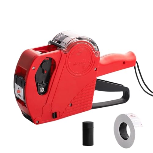 tag Machine with Labels Kit Label Maker Numerical Pricing Machine Kit for Office Retail Shop Grocery Store Organization Marking