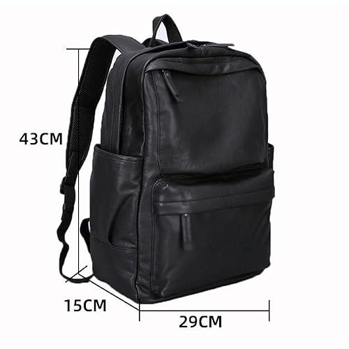 VCDUXMQLK Genuine leather backpack for men's top layer cowhide for business computer bag