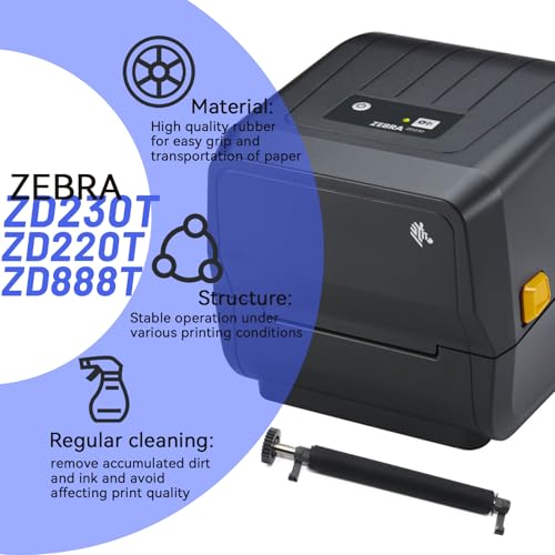 P1080383-703 Kit Platen Roller for Zebra ZD230T ZD220T T-Series Thermal Transfer Printer Transfer Roller