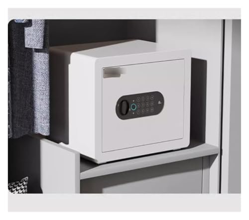 fireproof safe Fingerprint Safe with Touch Screen Keypad Home Safe Box Alarm System for Storing Cash Jewelry Documents(White)