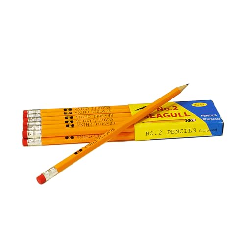 Seagull 288 Count Pre-Sharpened #2 HB Pencils with Erasers
