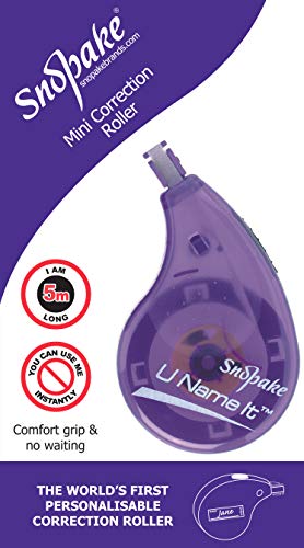 Snopake U Name It Correction Roller 5 mm x 5 m Roller (10 BlisterCards) Ref 13434