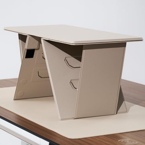 TopJob SlimFold Laptop Desk & Stand，Ergonomic Computer Stand，Portable Laptop Riser Stylish with Multiple Color Options, Compatible with MacBook Air, MacBook Pro, Dell XPS (Mist) (Mist)
