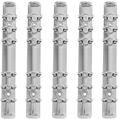 Ring binding, A5 ring binder Ring Binder Mechanism 5 Pieces Stainless Steel Spine Combs Notebook Accessories