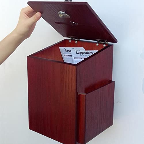 ZEELYDE Donation/Charity/Suggestion Box,Christian Donation Charity Box Cross Suggestion Box Wooden Fundraising Box Dedication Prayer Box
