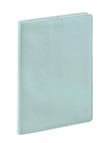Quo Vadis - Diary - 2025 - President - Weekly Planner - French - Tania - Light Green - 13 months from December to December - 21 x 27 cm - Clairefontaine Paper White - Full Grain Cowhide Leather