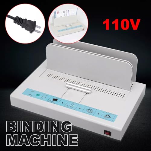 BIXIBIN 110V Perfect Binding Machine Thermal Binding Machine Universal Electric Book Automatic Binder Contract Document Invoice Folder