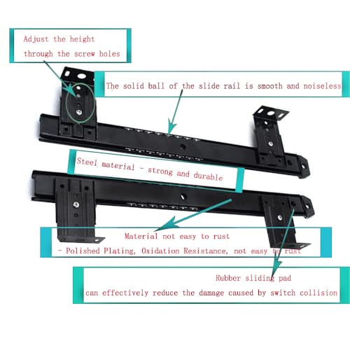 Sliding Under Desk Keyboard Tray Slide Out Keyboard Holder Drawer Heavy-Duty Office Desk Extender Platform Pull Out Desktop Sliding Computer Tray for Keyboard Drawer Under Desk Shelf-Metal