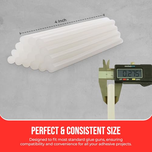 GlueSticksDirect Mini Size Hot Melt Glue Sticks for Glue Gun - Bulk 4in Rubine Red - Great for Art Craft Repairs & Compatible w/Most Glue Guns - 5/16" X 4" (Approx 565 Sticks, 5lbs Pack) - USA Made