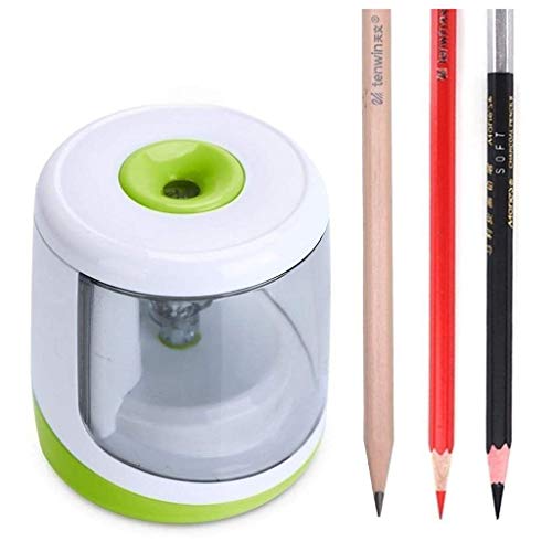 Electric Pencil Sharpener Heavy-Duty Blade Helical to Fast Sharpen and Auto Stop for School, Office or Classroom