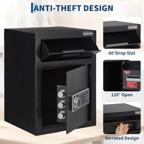 Hosslly ﻿ Anti-Theft Drop Safe with Quick Deposit Slot